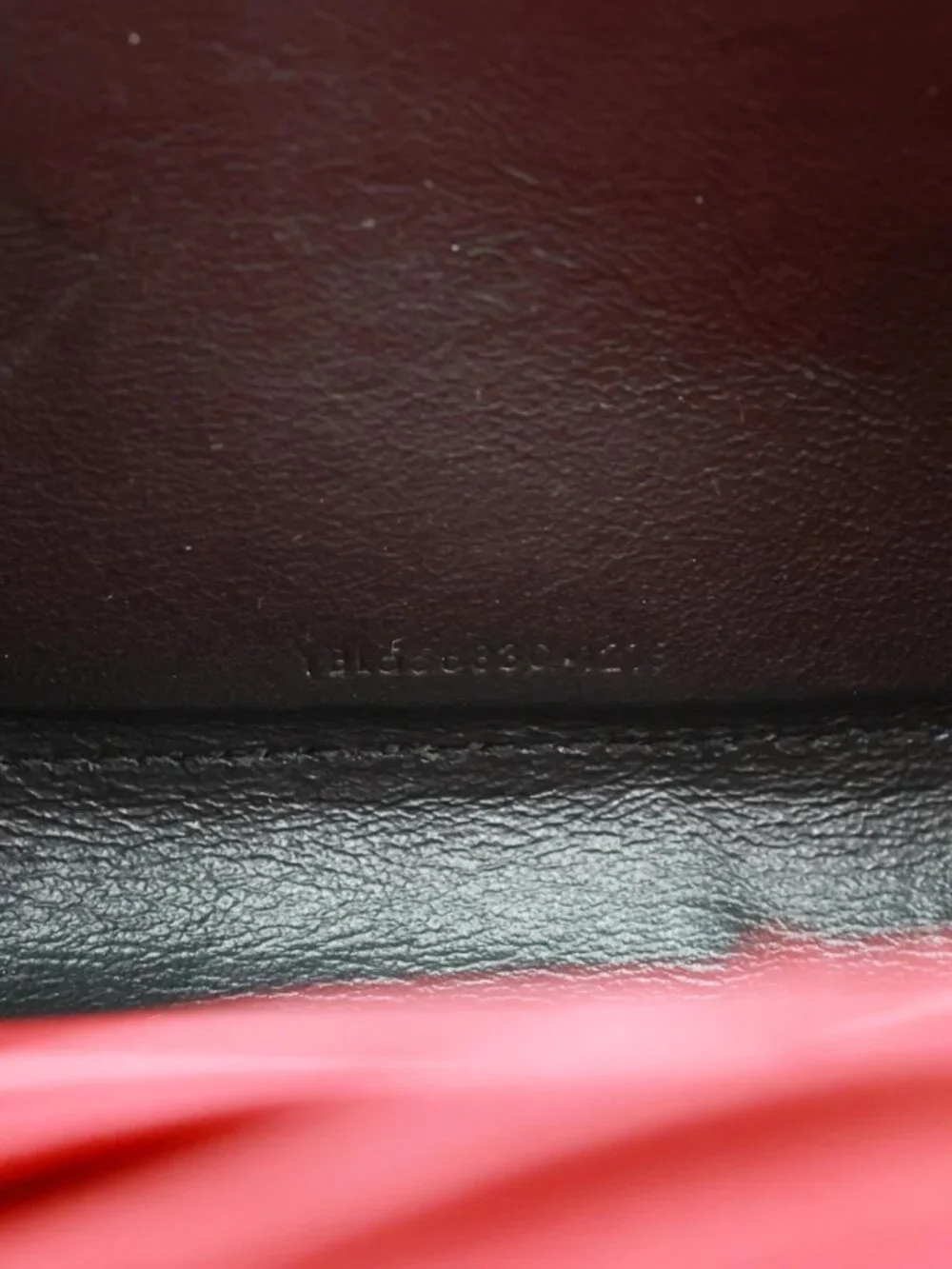 Yves Saint Laurent  Sulpice Matelasse Leather Wallet On Chain Red